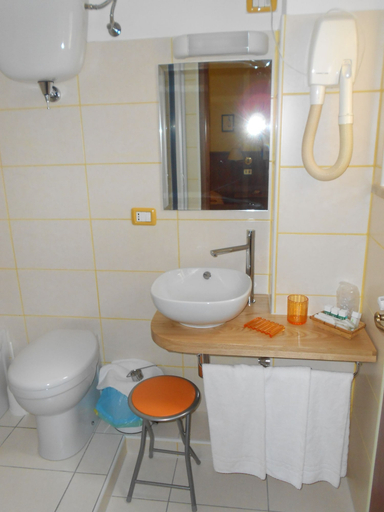 Bathroom 5, Hotel Rosati, Siena