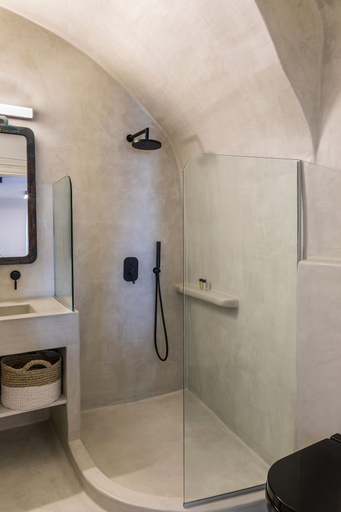 Bathroom 3, 3 Caves Villa by Caldera Houses, South Aegean