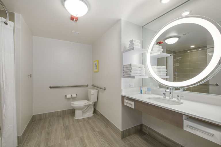 Bathroom 4, Hampton Inn & Suites Raleigh-Durham Airport-Brier Creek, Wake