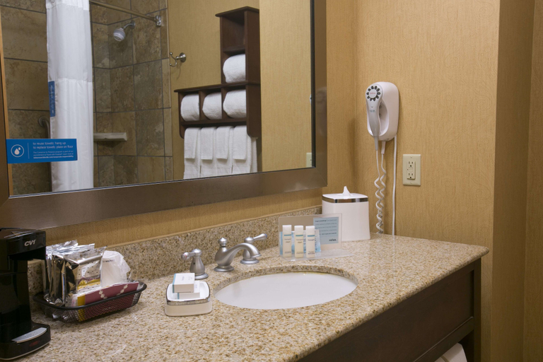 Bathroom 4, Hampton Inn & Suites Wiggins, Stone
