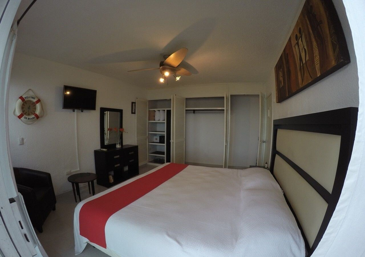 Bedroom 2, Departamento en Condominio Real Hacienda, Sol Mar y Playa Cancun, Isla Mujeres
