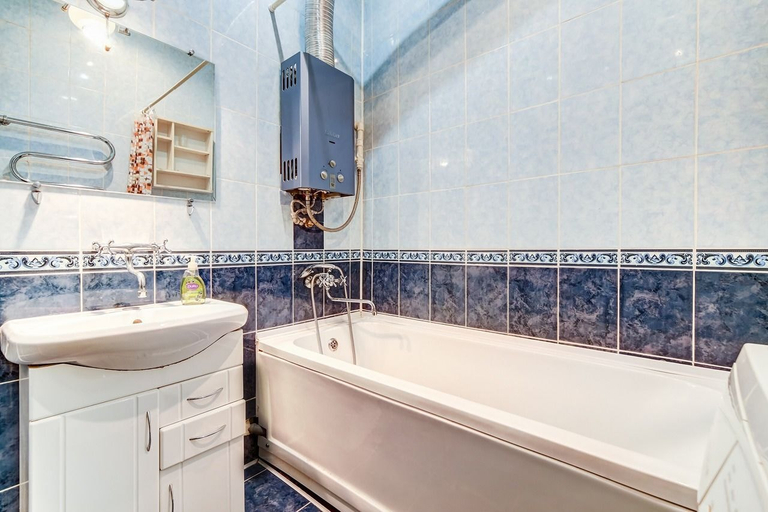 Bathroom 2, AG Apartment Varshavskaya 112, Sankt-Peterburg gorsovet