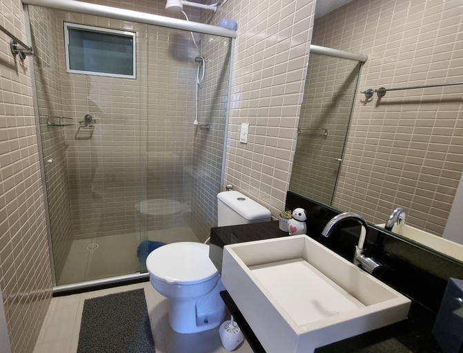Bathroom, Areias do Mar - Moderno Confortável A217, Barra de São Miguel