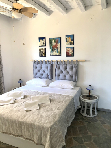 Bedroom 3, The Traditional Stone Villa, South Aegean