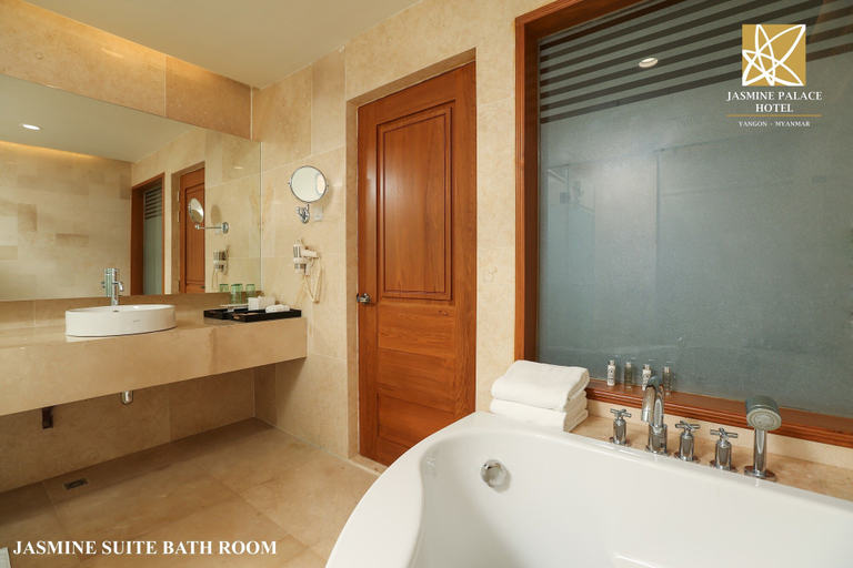 Bathroom 4, Jasmine Palace Hotel, Yangon