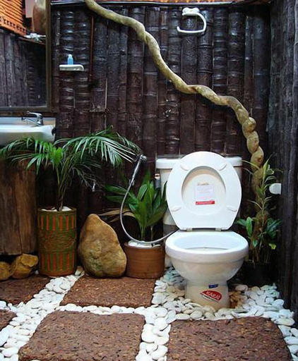 Bathroom 3, Khao Sok Tree House, Phanom