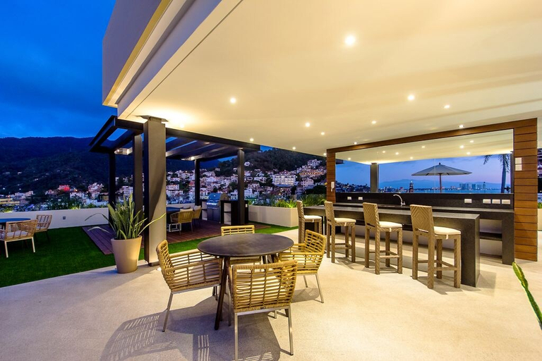 Food & Drinks, Mountain Views Rooftop Pool Condo, Puerto Vallarta