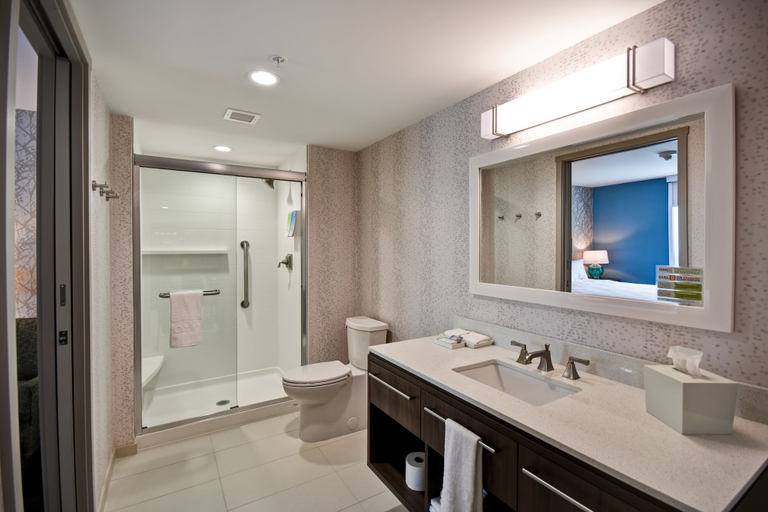 Bathroom 4, Home2 Suites by Hilton Walpole Foxboro, Norfolk