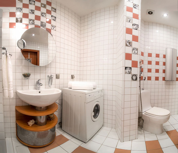 Bathroom 3, ApartExpo on Kutuzovsky 35-30, Western