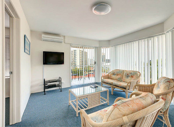 Bedroom 2, Bayviews & Harbourview Holiday Apartments, Maroochy - Mooloolaba