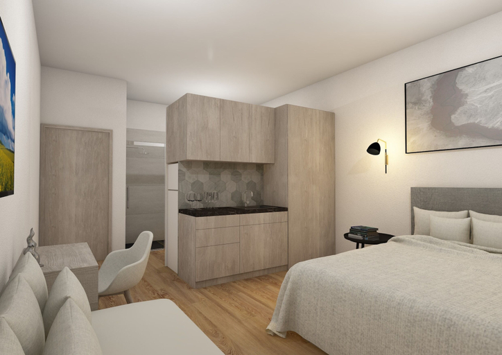 Bedroom 3, Stavento Apartments, West Greece