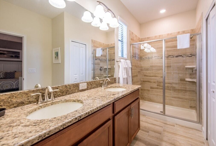 Bathroom 3, 4 Bed 3 Ba Villa with Game Room & Pool, Osceola
