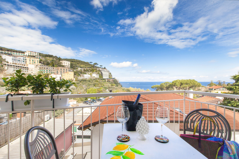 Balcony, Luxury home with sea-view, Napoli