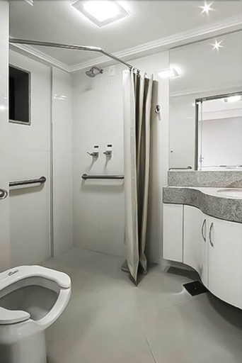 Bathroom 4, Brisa Tower Hotel, Brasília