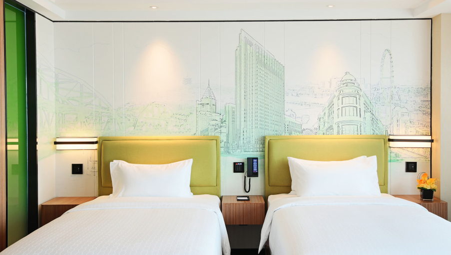 Bedroom 2, Hampton by Hilton Zhongshan Nanlang, Zhongshan