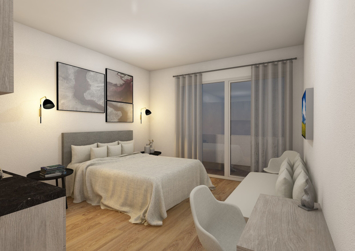 Bedroom 2, Stavento Apartments, West Greece