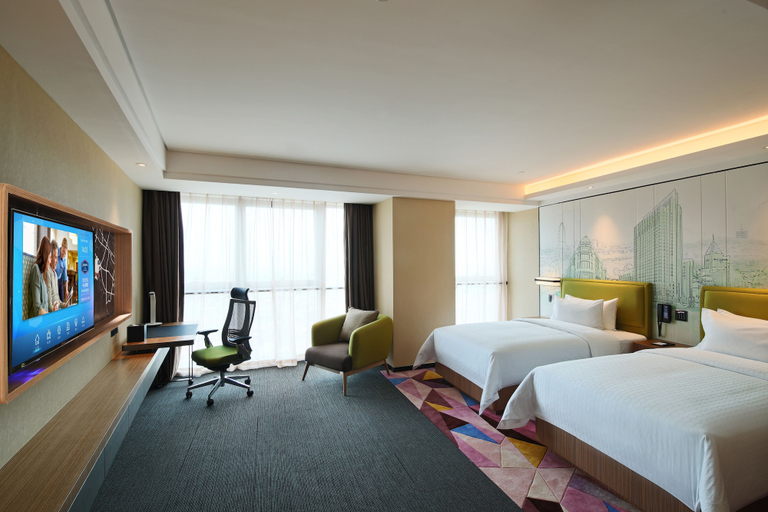 Bedroom 2, Hampton by Hilton Zhongshan Nanlang, Zhongshan