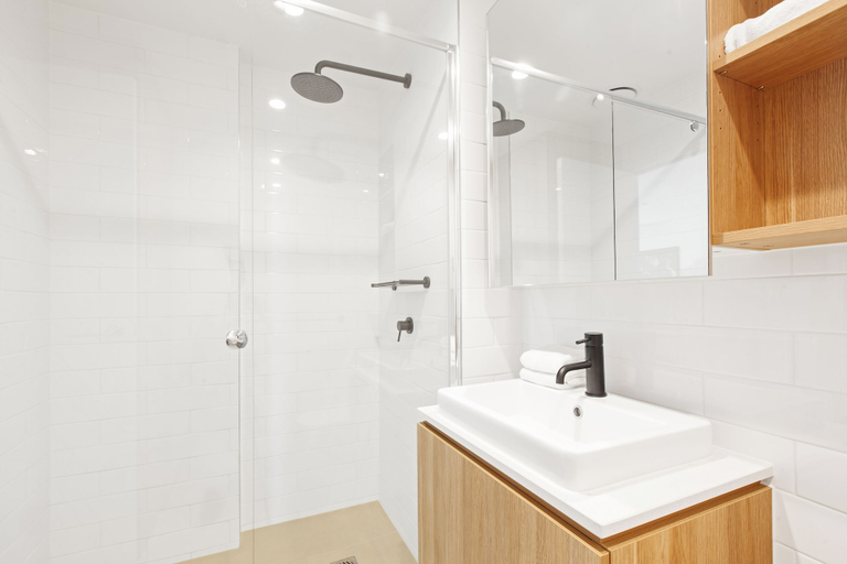 Bathroom, Ilixir Apartments by Ready Set Host, Melbourne