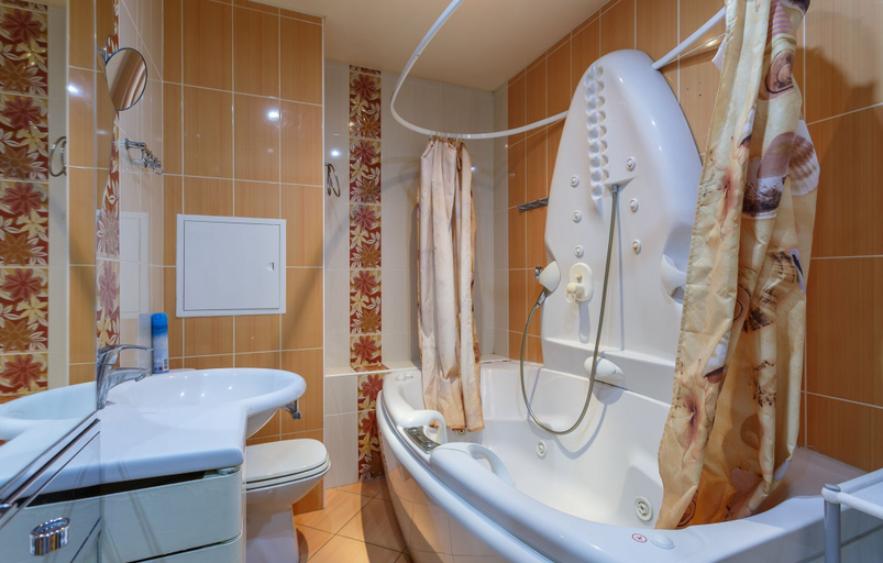 Bathroom, FortEstate Apartment Vorontsovskiy Park, Western