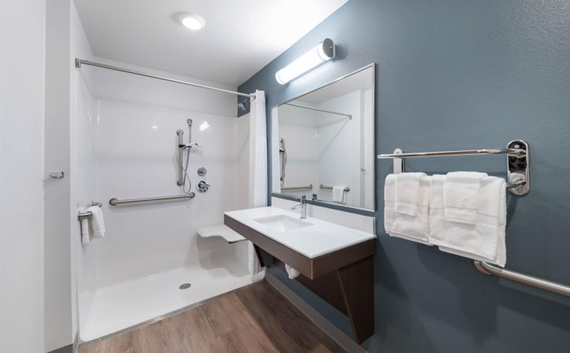 Bathroom 5, WoodSpring Suites Houston IAH Airport, Houston