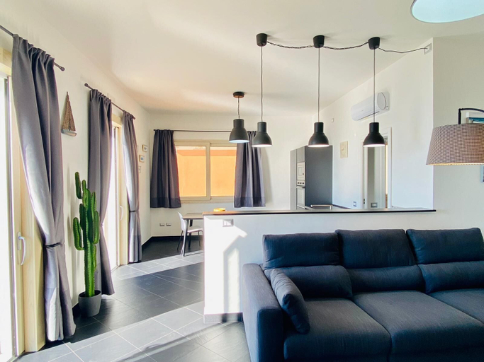 Living room 5, Sea View Apartment with balcony, Salerno