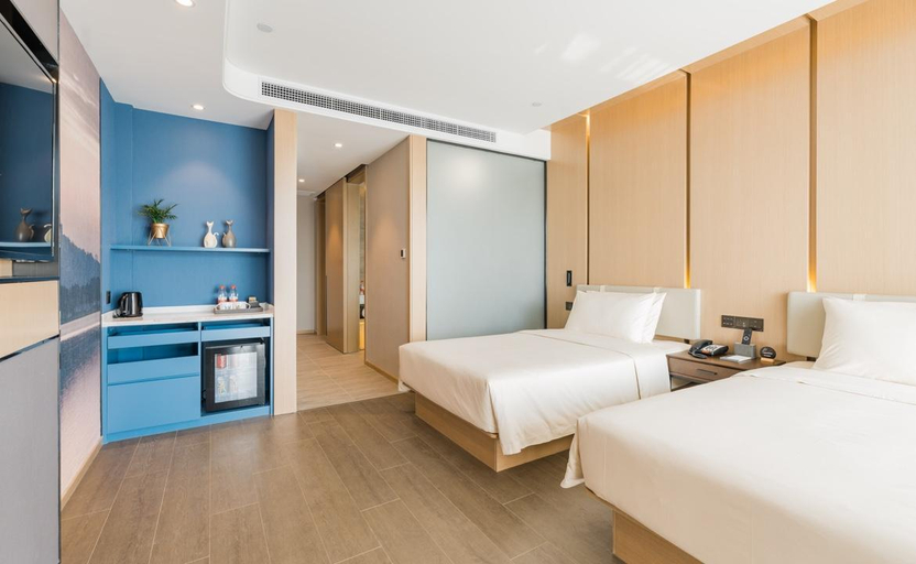 Bedroom 2, Atour S Hotel Nanjing Olympic Sports Center, Nanjing