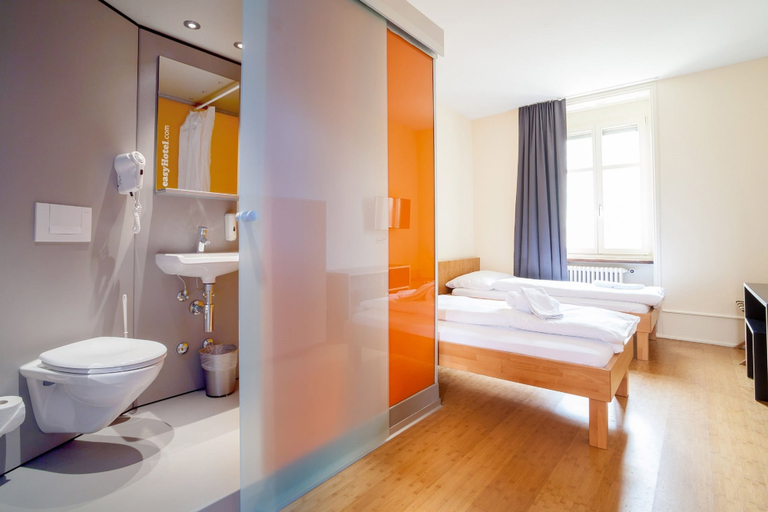 Bathroom 5, easyHotel Basel City - contactless self check-in, Basel