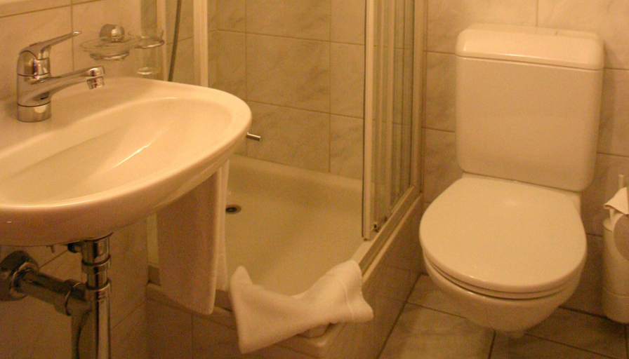 Bathroom 3, Hotel du Glacier, Visp