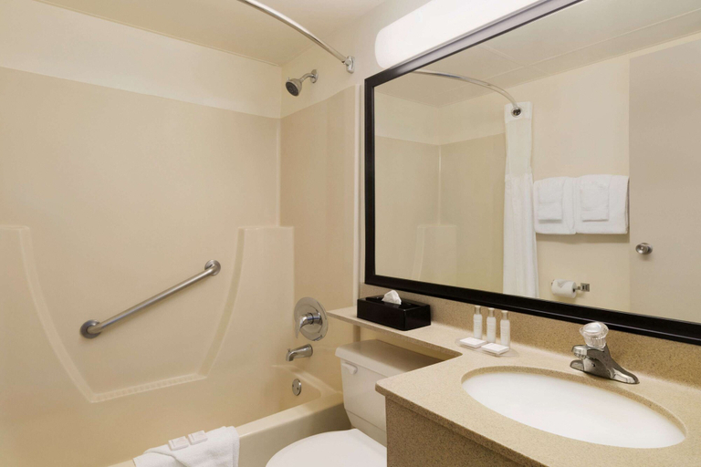 Bathroom 5, Travelodge by Wyndham Edmonton South, Division No. 11