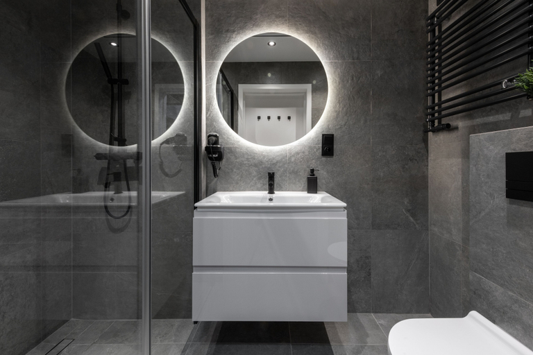Bathroom 3, InPoint Cracow - Serviced Apartments G15, Kraków City