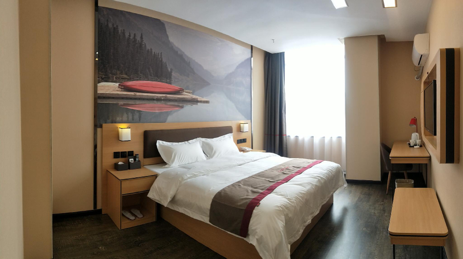 Bedroom 2, Thank Inn Plus Hotel Guangdong Yunfu Luoding City Municipal, Yunfu