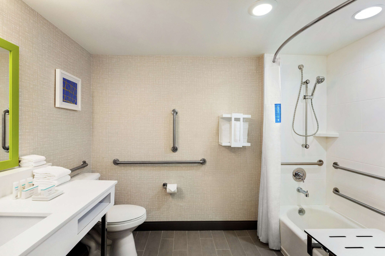 Bathroom 3, Hampton Inn & Suites Ft. Lauderdale Arpt/South Cruise Port, Broward