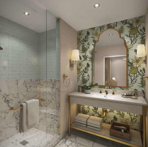 Bathroom 4, The Benson Hotel & Faculty Club, Adams