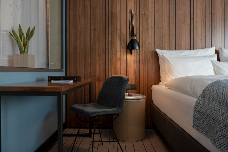 Bedroom 5, Pierdrei Hotel HafenCity Hamburg, Hamburg