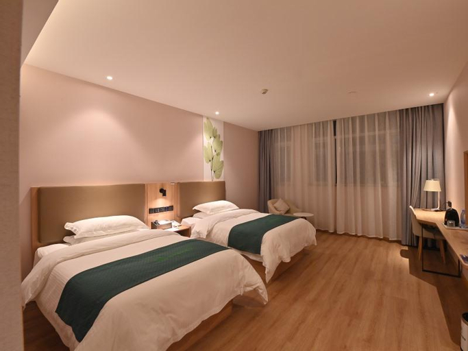 Bedroom 2, GreenTree Inn Hubei Yangxin County Lianhua Lake Mingyue Bay, Huangshi