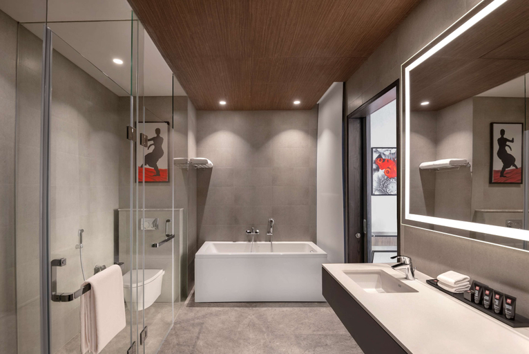 Bathroom 4, Radisson Red Chandigarh Mohali, Sahibzada Ajit Singh Nagar