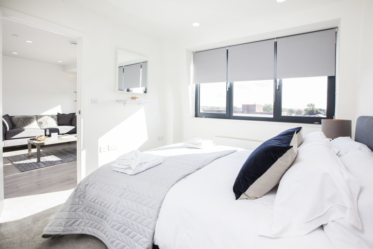 Bedroom 3, City Stay Apartments - Platform, Bedfordshire