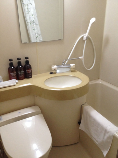 Bathroom 4, Business Hotel Kamoshita, Mito