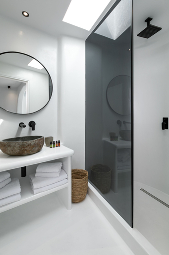 Bathroom 2, Psarou Black Villa I, South Aegean