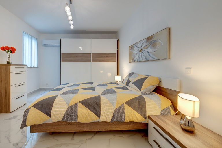 Bedroom 3, Stylish 2BR Apartment in Central St Julians