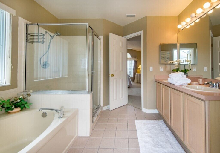 Bathroom 2, 4 Bedroom 3 Bathroom Pool Villa, Polk