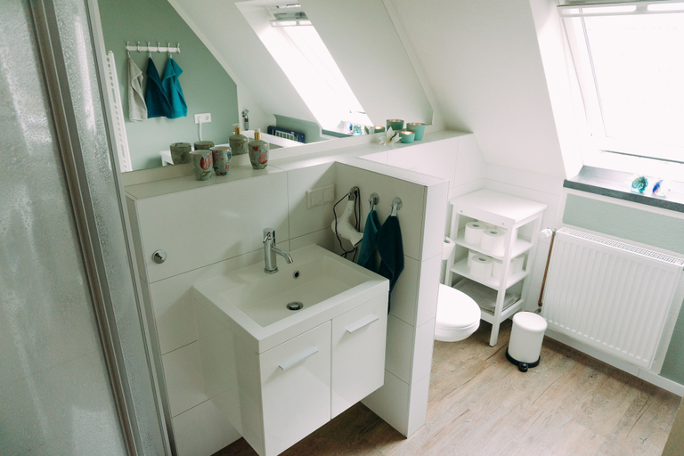 Bathroom, Ferienwohnung Worpsweder Schlösschen, Osterholz