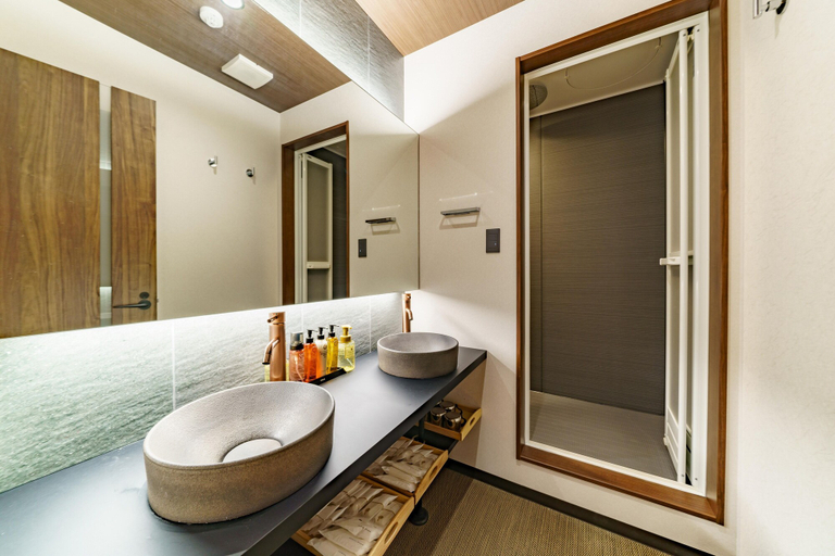 Bathroom 3, KONJAKUSO Osaka Shinsaibashi "TARUKAISEN" Rooftop SPA, Osaka