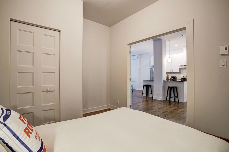 Bedroom 2, Spacious Industrial Loft in Le Plateau, Montréal