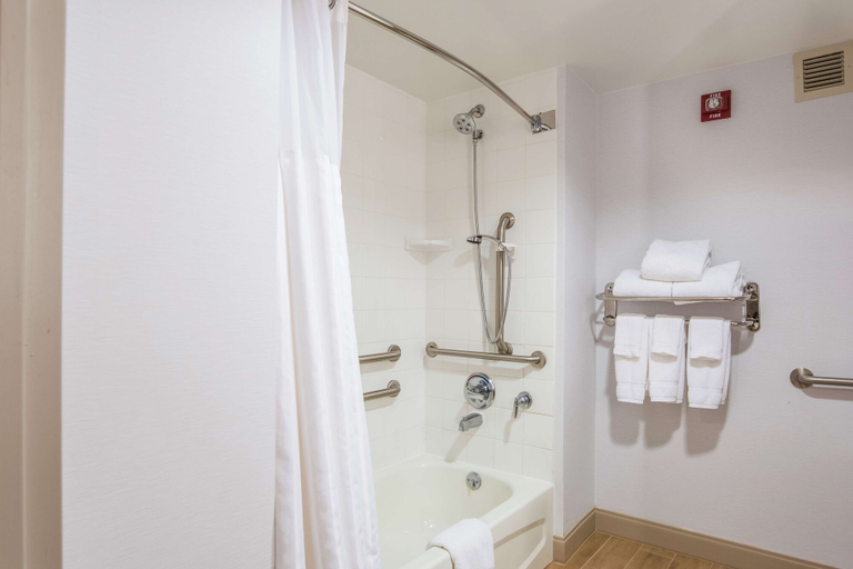 Bathroom 4, Hilton Garden Inn Suffolk Riverfront, Suffolk