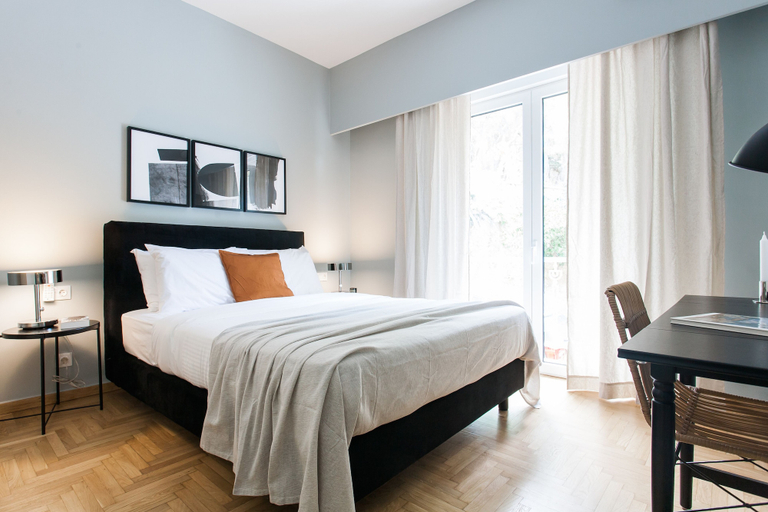 Bedroom 2, UPSTREET Peaceful 2BD Apartment in Kolonaki, Attica