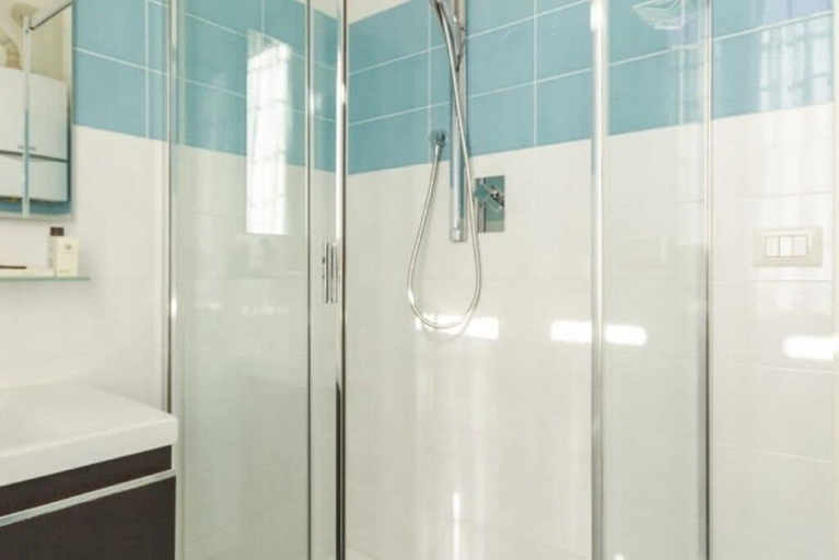 Bathroom shower, Frassinago apartment, Bologna