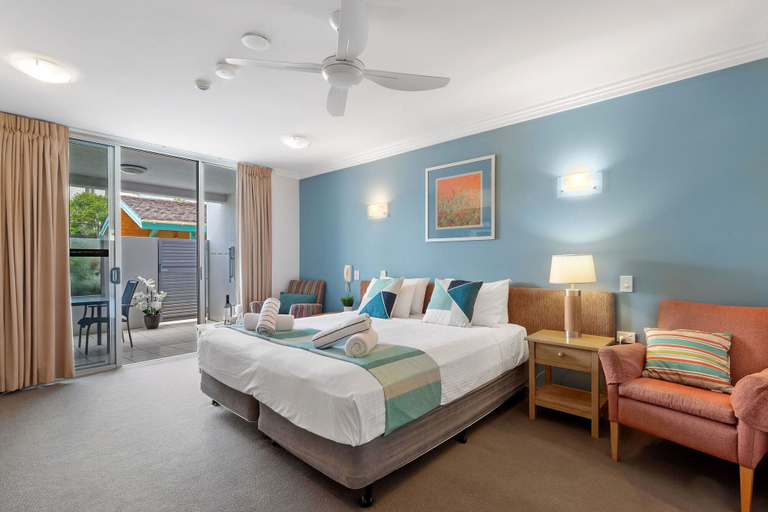 Bedroom 2, 3BR Coolum Beach Escape Courtyard Pool Spa Tennis, Maroochy - Coastal North