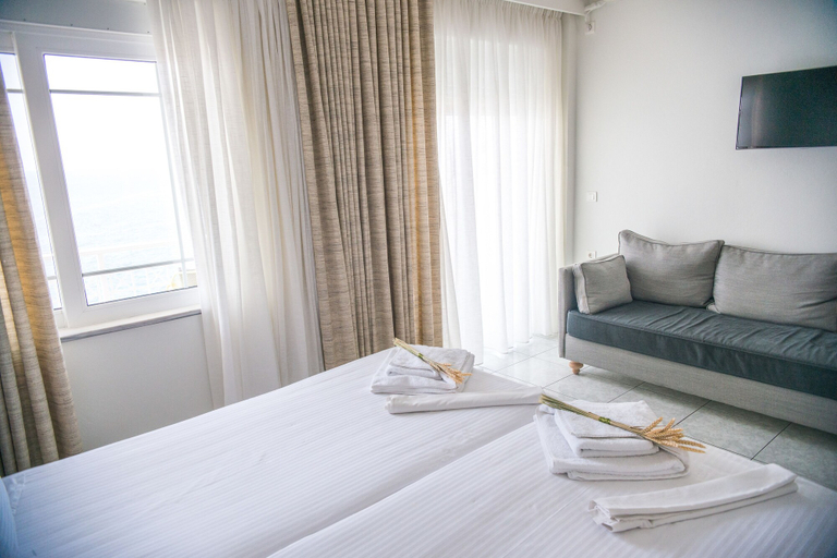 Bedroom 3, Maria Plomari Apartments, North Aegean