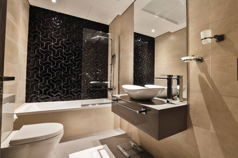 Bathroom, Stunning Studio near Downtown Dubai, Dubai